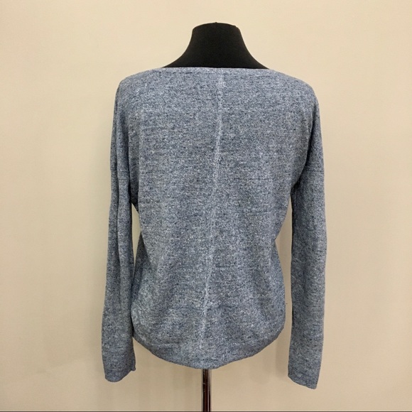 RAG & BONE Linen Blue Marled Knit Long Sleeve Sweater Women’s XS - Picture 3 of 10